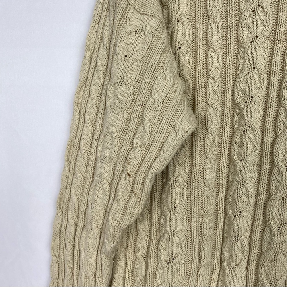 Vintage Gant Golf Cable Knit Sweater Embroidered Logo Side Medium - Picture 4 of 7